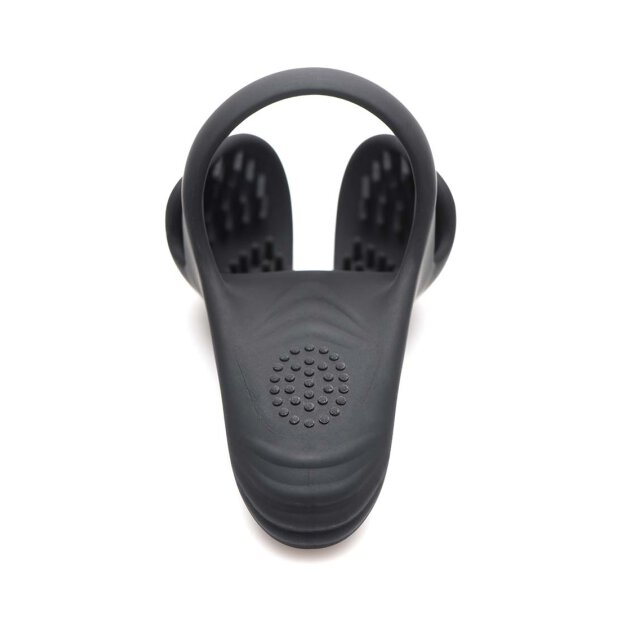 Trintiy Vibes Penis Ring mit Hoden Vibration schwarz