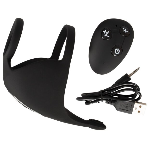 Rebel Cock ring with RC ball massager