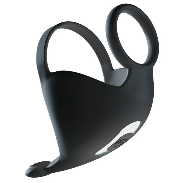 Rebel Cock ring with RC ball massager