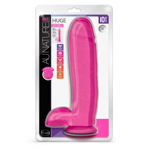 Au Naturel Bold Huge 10&quot; Dildo Pink - 26,6 cm