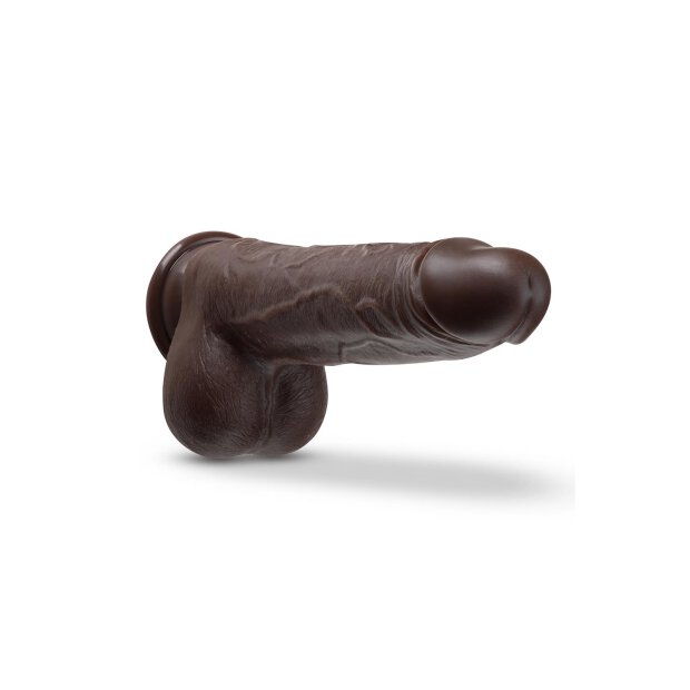 Dr. Skin Silicone Dr. Murphy 8 Inch Thrusting Dildo Chocolate - 22,2 cm