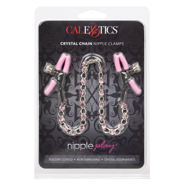Crystal Chain Nipple Clamps Metal