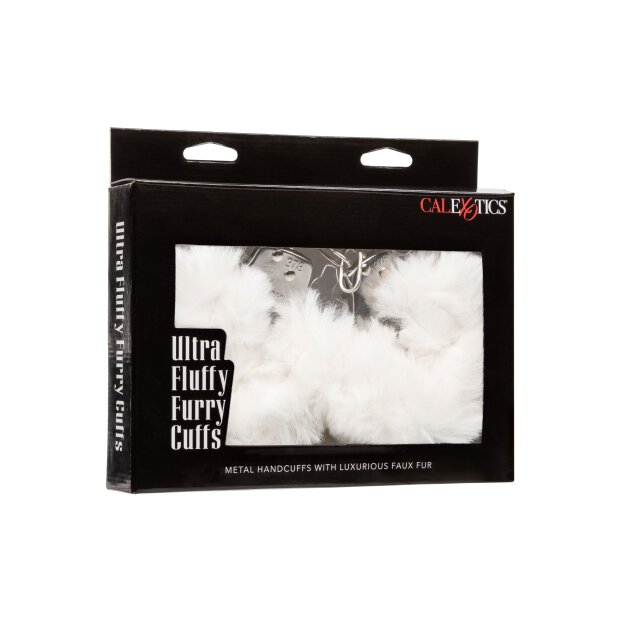Ultra Fluffy Furry Cuffs White
