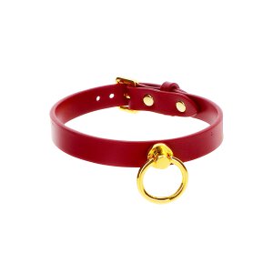 Taboom O-Ring Halsband rot, gold