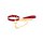Taboom O-ring collar and chain leash red, gold