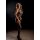 Floral Suspender Bodystocking Black OS