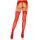 Sheer Thigh Highs Red OS