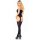 Suspender Bodystocking Black OS