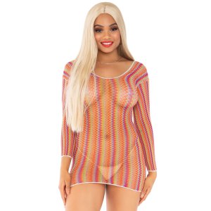 Zigzag Multicolour Mini Dress Multicolor OS