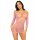 Heart Net Mini Dress Pink OS
