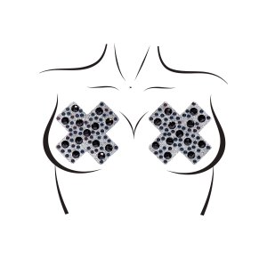 X Factor Nipple Jewels Sticker Black