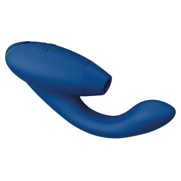 Womanizer Duo 2 pressure wave stimulator with G-spot vibrating arm blue