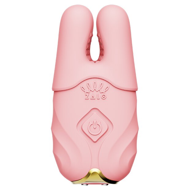 Zalo Nave Wireless Vibrating Nipple Clamps Coral Pink