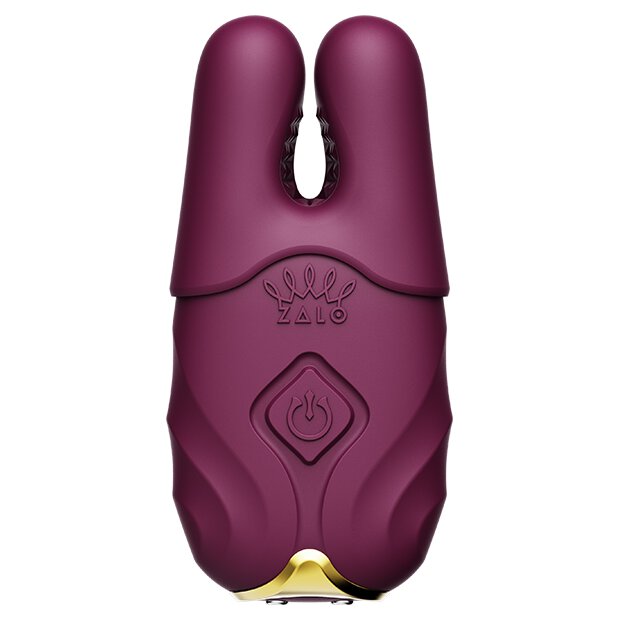 Zalo Nave Wireless Vibrating Nipple Clamps Velvet Purple