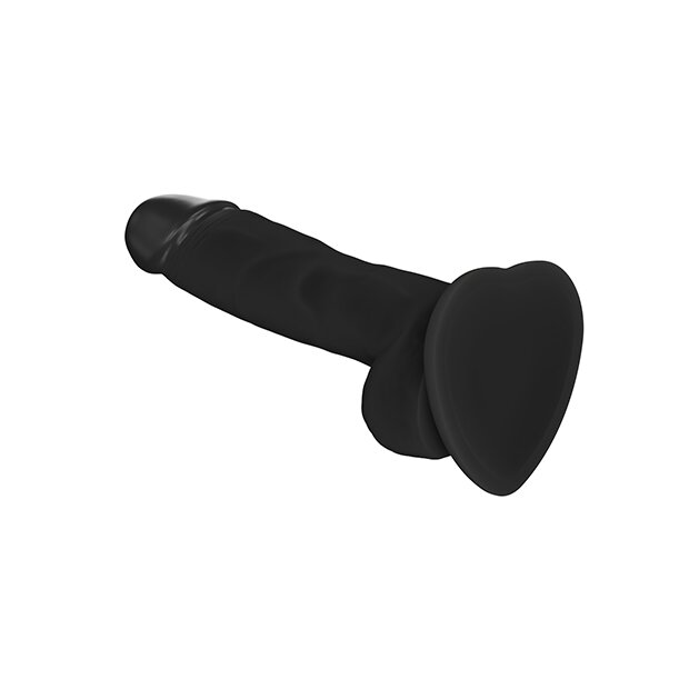 Strap-On-Me - Soft Realistic Dildo Black S - 17,1 cm
