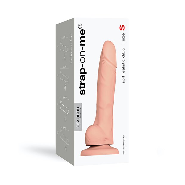 Strap-On-Me - Soft Realistic Dildo Vanilla XL - 19,8 cm