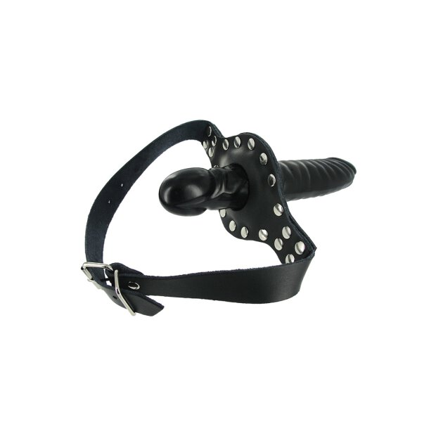 Strict Monte-moi ! Bâillon en cuir noir