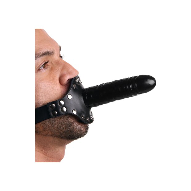 Strict Monte-moi ! Bâillon en cuir noir