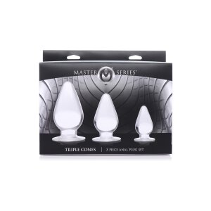 Master Series Triple Cones - Anal Plug Set - 3 piece