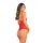 Down To Flaunt Bodysuit Red, S/M