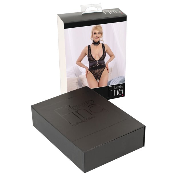 Body mit Strasskettchen S - XL