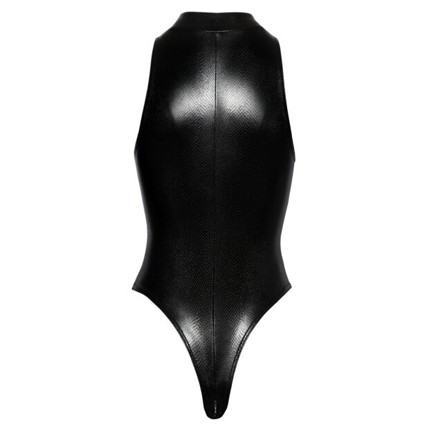 Body in Schlangenhaut-Optik mit Reißverschluss S - XL
