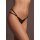 Ella Elastic Mesh Thong with Sliders and Golden Details Black OS