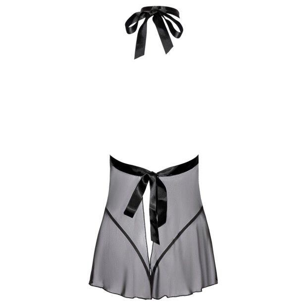 Babydoll schwarz mit Chokerneck S/M - L/XL