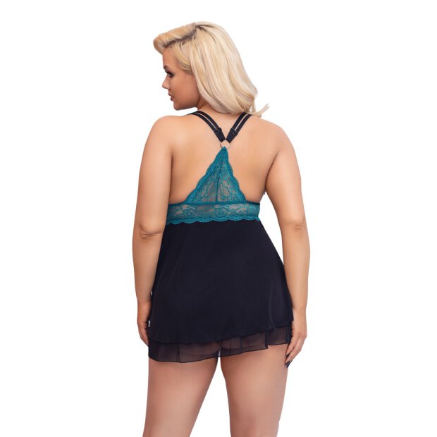 Babydoll petrol XL - 4XL