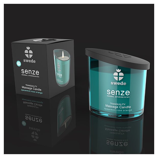 Swede - Senze Tranquility Massage Candle Spearmint Rose Orange 150 ml
