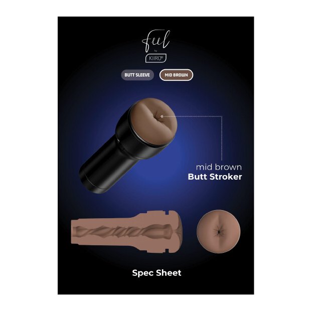 Kiiroo Feel Generic Stroker Butt Mid Brown