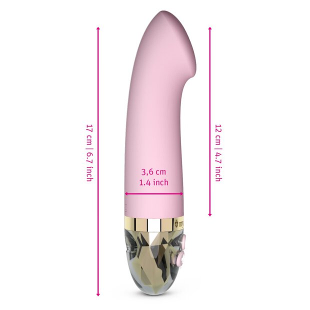 Mystim Right on Ron Vibrator rose