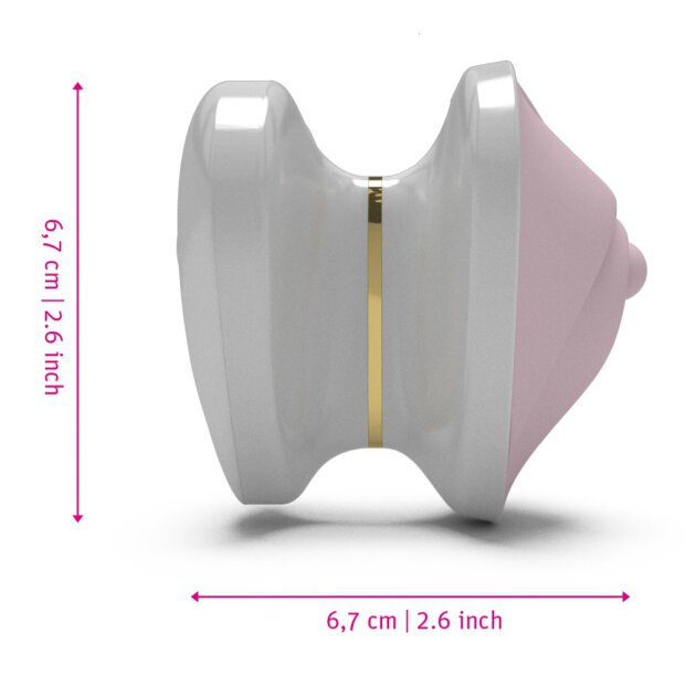 Mystim Hearts Desire layon vibrator rose