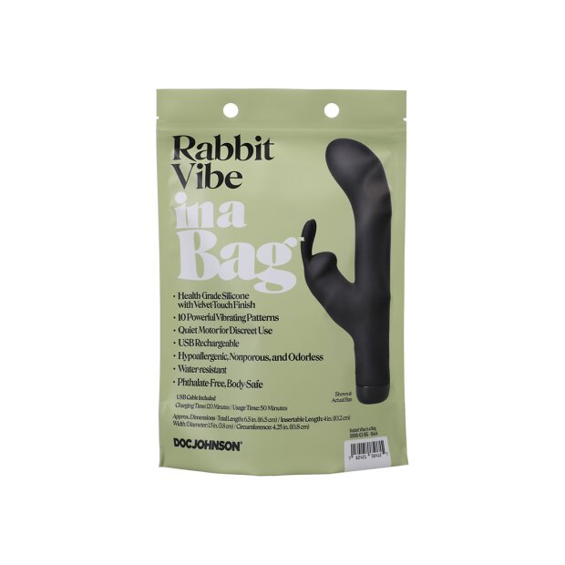 Doc Johnson - Rabbit Vibrator schwarz