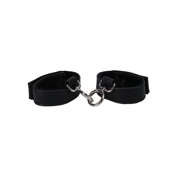 Doc Johnson wrist leather cuffs black