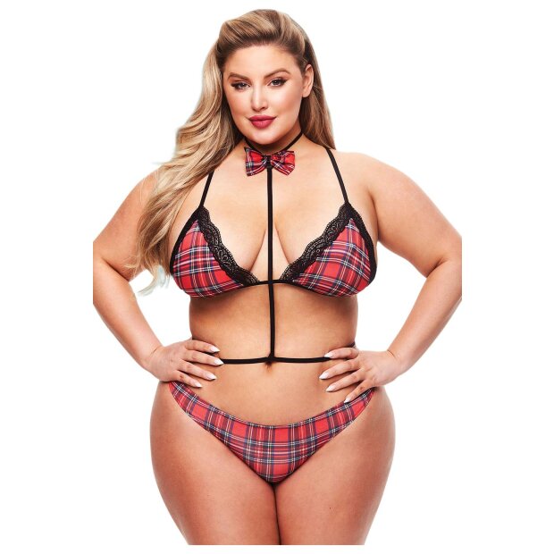 Teachers Pet 3 Pc Baddie Schoolgirl Set, Queen Size