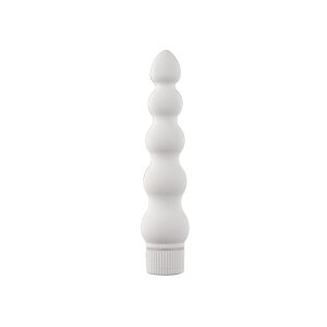 Doc Johnson Ribbed Vibe - 7 white 18 cm