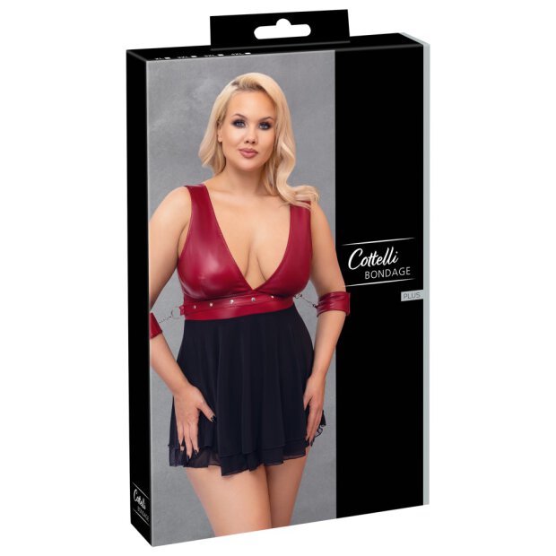Babydoll Bondage mit Powernetröckchen XL - 4XL