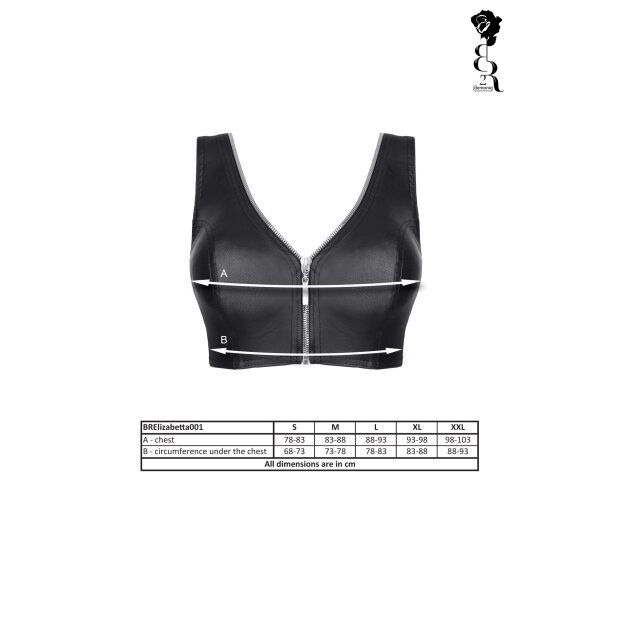 Black Rose Collection - Elisabetta - Black - S - XXL