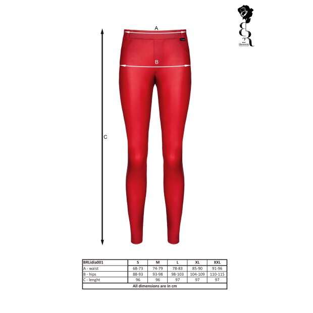 Black Rose Collection - Lidia - Red - S - XXL