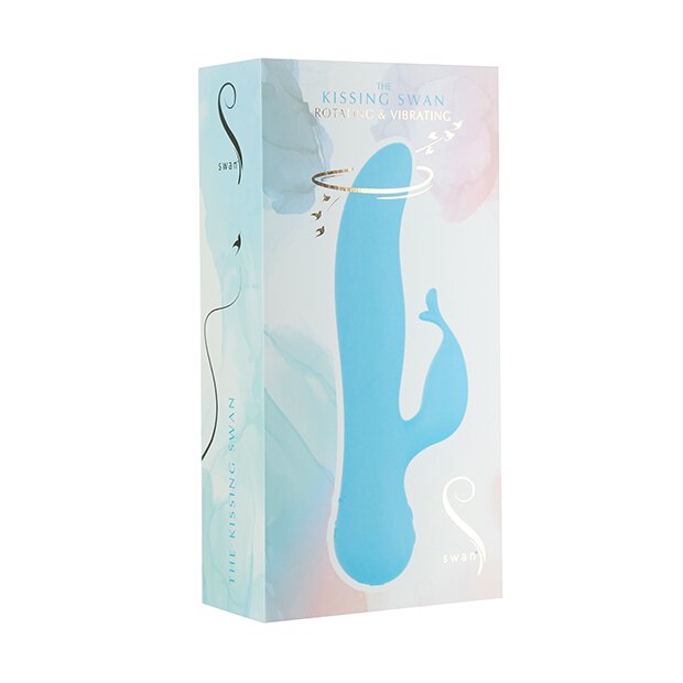 Swan The Kissing Swan Rotating & Vibrating Blue