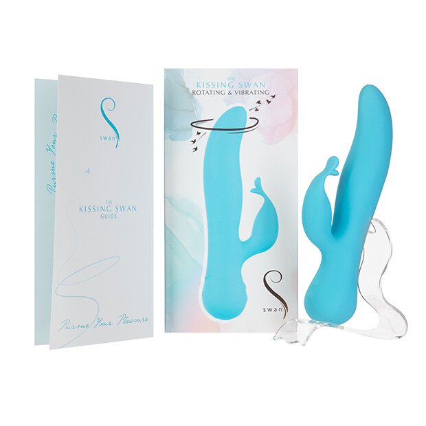 Swan The Kissing Swan Rotating & Vibrating Blue