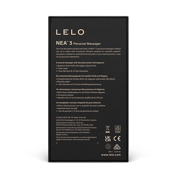 Lelo Nea 3 Personal Massager Alien Blue