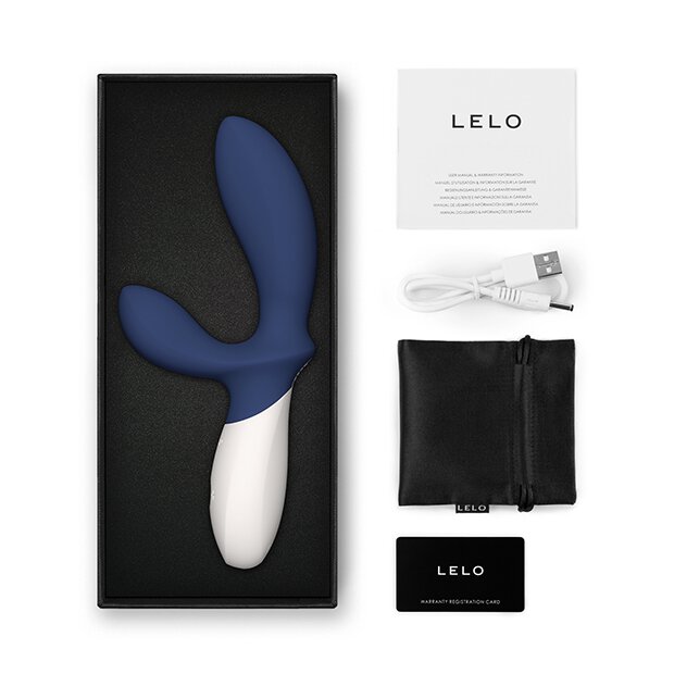 Lelo Loki Wave 2 Vibrating Prostate Massager Base Blue