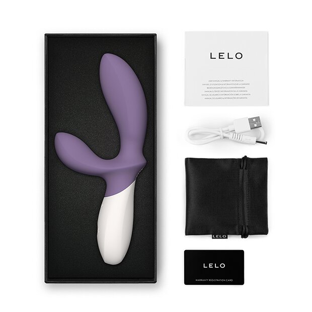 Lelo Loki Wave 2 Vibrating Prostate Massager Violet Dusk
