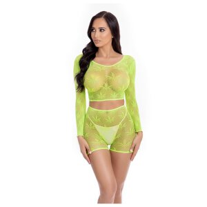 Leaf It To Me Short Set Green Onesize - Queensize