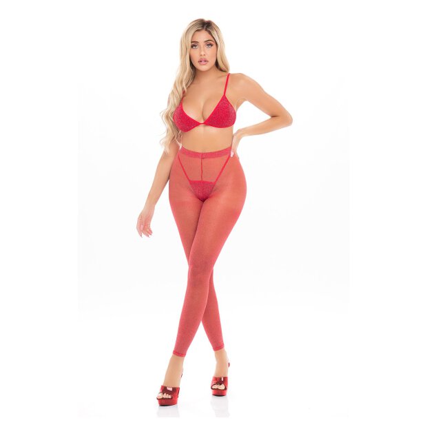 Tall Order Legging Set Red Onesize - Queensize