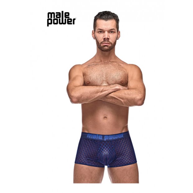 Diamond Mesh - Mini Short - Navy - S