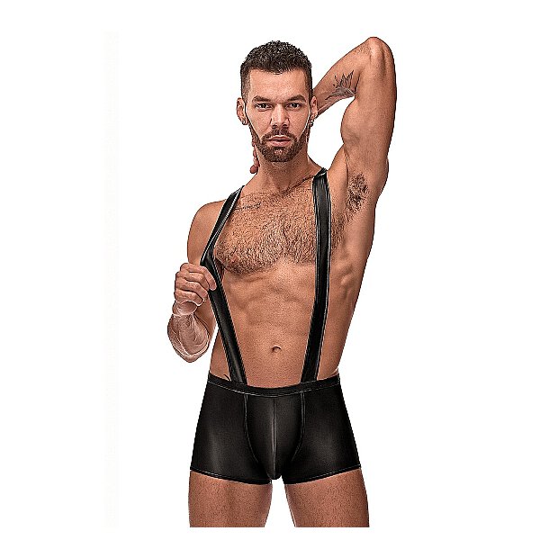 Boxershorts with shoulder straps and cut out Black S - XL