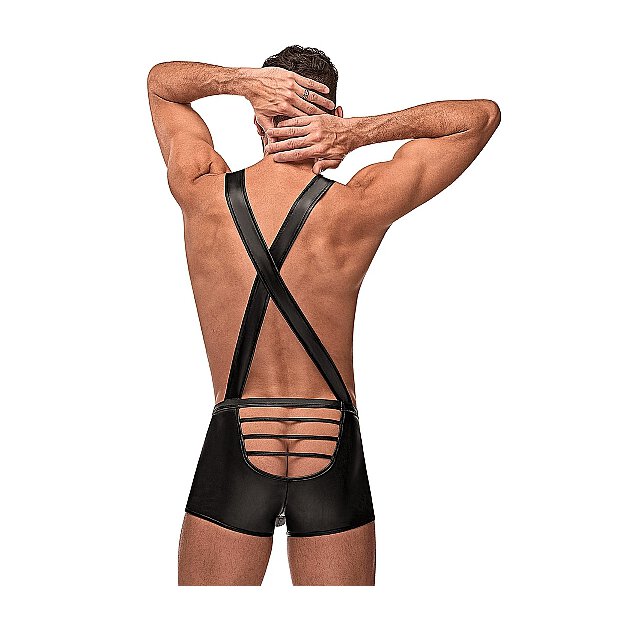 Cage Back Singlet - Black - S/M